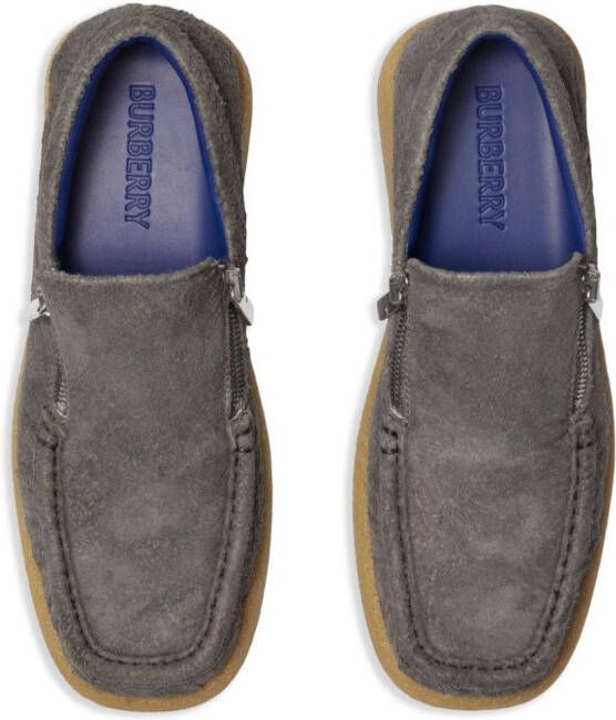 Burberry Chance suede loafers Grey