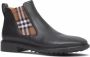 Burberry check-panel ankle boots Black - Thumbnail 2