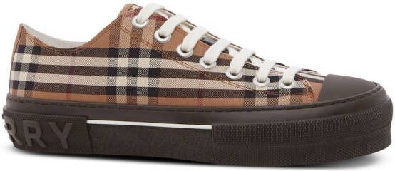 Burberry check-print low-top sneakers Brown