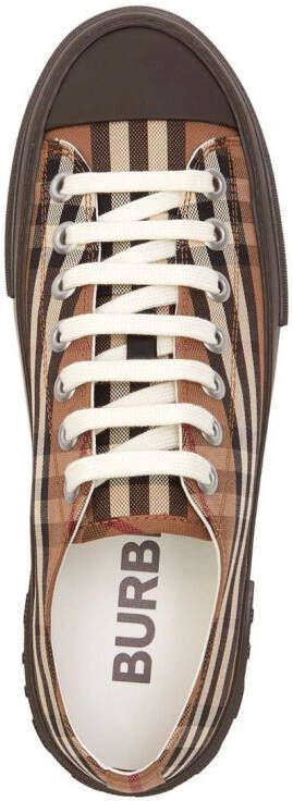 Burberry check-print low-top sneakers Brown