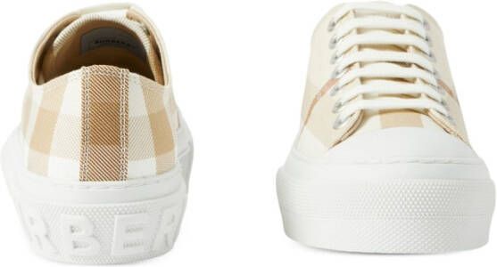 Burberry check-print low-top sneakers Neutrals