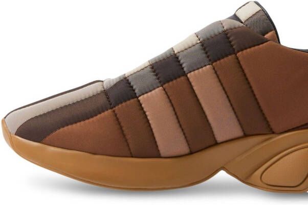 Burberry checked low-top sneakers Brown