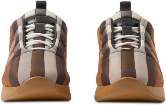 Burberry checked low-top sneakers Brown