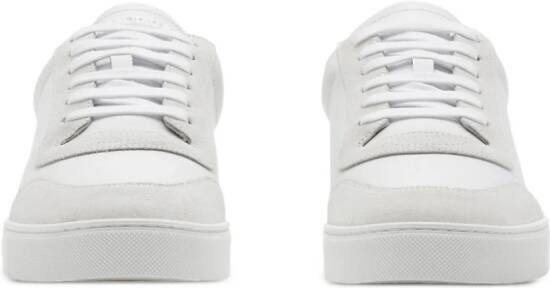 Burberry checkered leather sneakers White