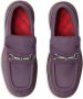 Burberry Creeper Clamp barbed-wire suede loafers Purple - Thumbnail 4