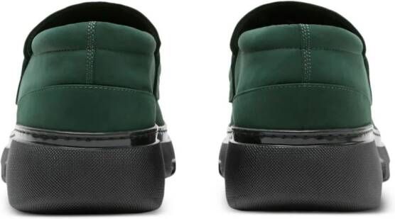Burberry Creeper Clamp loafers Green