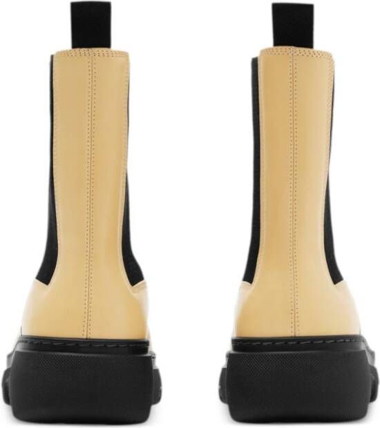 Burberry Creeper leather Chelsea boots Neutrals