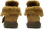 Burberry Creeper shearling-trim suede boots Brown - Thumbnail 4