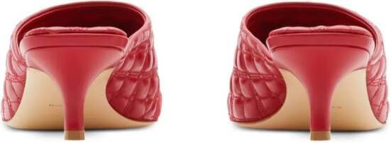 Burberry embroidered quilted mules