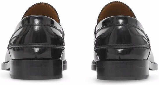 Burberry Fred monogram-motif loafers Black
