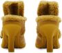 Burberry Highland shearling-trim suede mules Yellow - Thumbnail 3