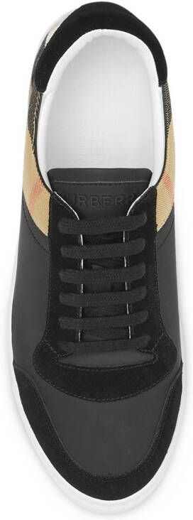 Burberry House check low-top sneakers Black