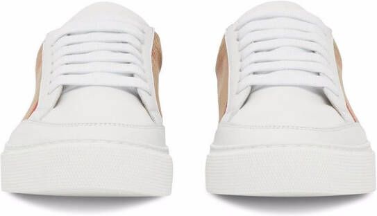 Burberry House Check low-top sneakers White