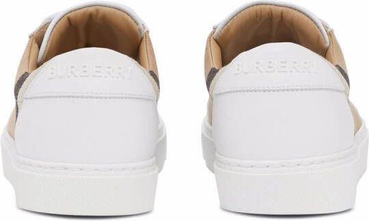 Burberry House Check low-top sneakers White