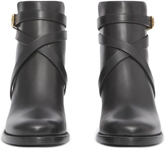 Burberry House Check mid-heel boots Black
