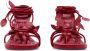 Burberry Ivy Flora 105mm leather sandals​ Red - Thumbnail 2
