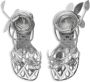 Burberry Ivy Flora 105mm leather sandals Silver - Thumbnail 4