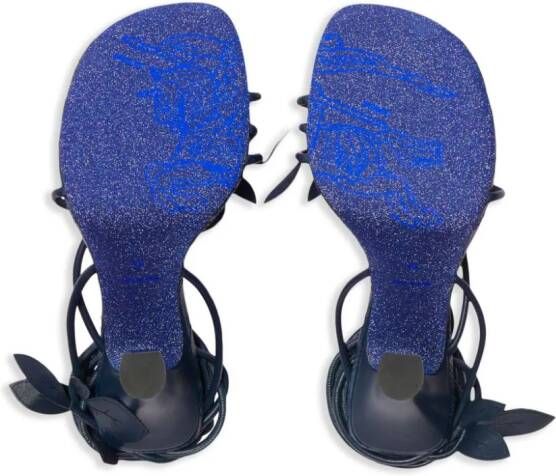Burberry Ivy Flora leather sandals Blue