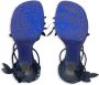 Burberry Ivy Flora leather sandals Blue - Thumbnail 2