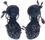 Burberry Ivy Flora leather sandals Blue - Thumbnail 5
