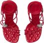 Burberry Ivy Shield 105mm strappy sandals Red - Thumbnail 4