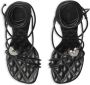 Burberry Ivy Shield leather sandals Black - Thumbnail 4