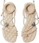 Burberry Ivy Shield leather sandals Neutrals - Thumbnail 4