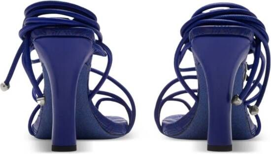 Burberry Ivy Shield strappy sandals Blue