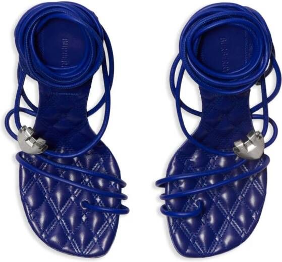 Burberry Ivy Shield strappy sandals Blue