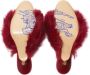 Burberry Jackie 65mm shearling sandals Red - Thumbnail 5