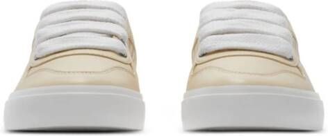 Burberry Kids check leather trainers Neutrals