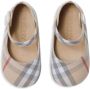 Burberry Kids check-print cotton mary jane shoes Neutrals - Thumbnail 2