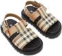 Burberry Kids Vintage Check leather buckled sandals Neutrals - Thumbnail 3