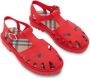 Burberry Kids Vintage Check-lined rubber sandals Red - Thumbnail 3