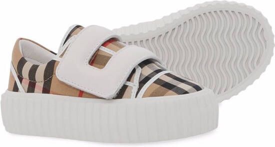 Burberry Kids Vintage Check low-top sneakers Neutrals