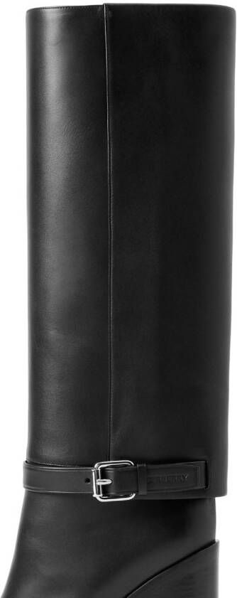Burberry leather 100mm boots Black