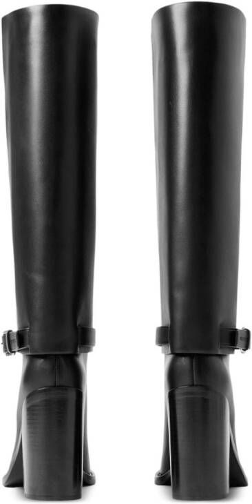 Burberry leather 100mm boots Black