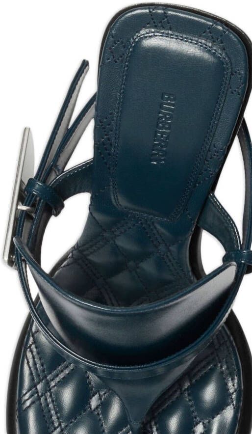 Burberry leather Bay sandals Blue