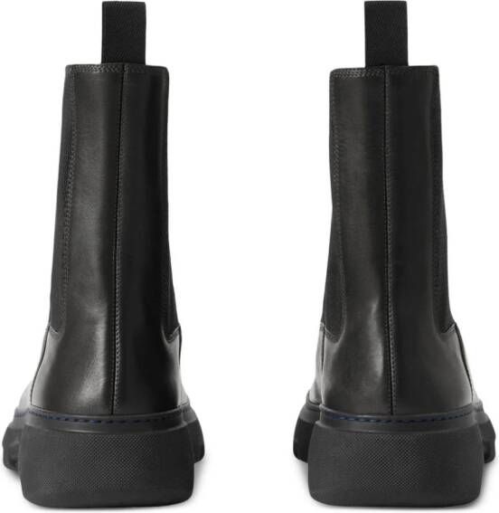 Burberry leather Chelsea boots Black