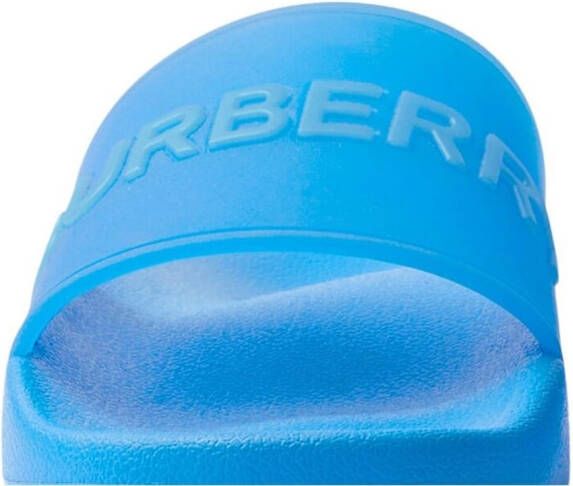 Burberry logo-detail open-toe slides Blue