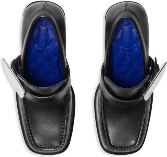 Burberry London Shield 90mm leather loafers Black