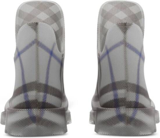 Burberry Marsh checked ankle boots Grey