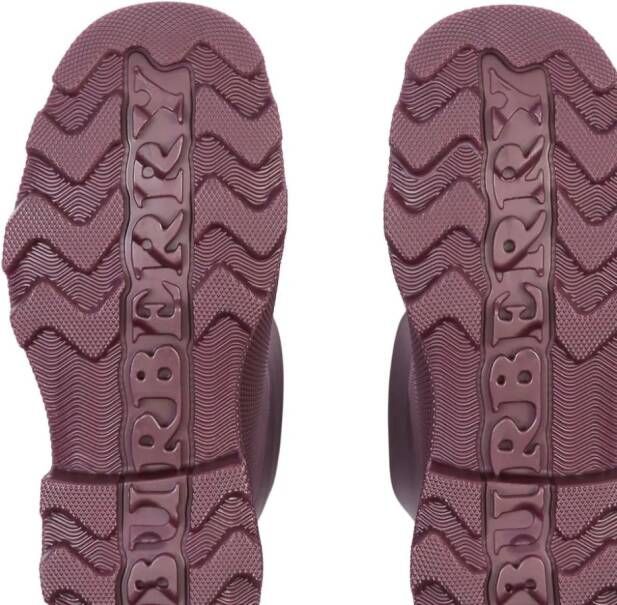 Burberry Marsh knee-high rain boots Purple