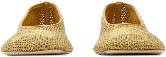 Burberry mesh ballerina shoes Gold