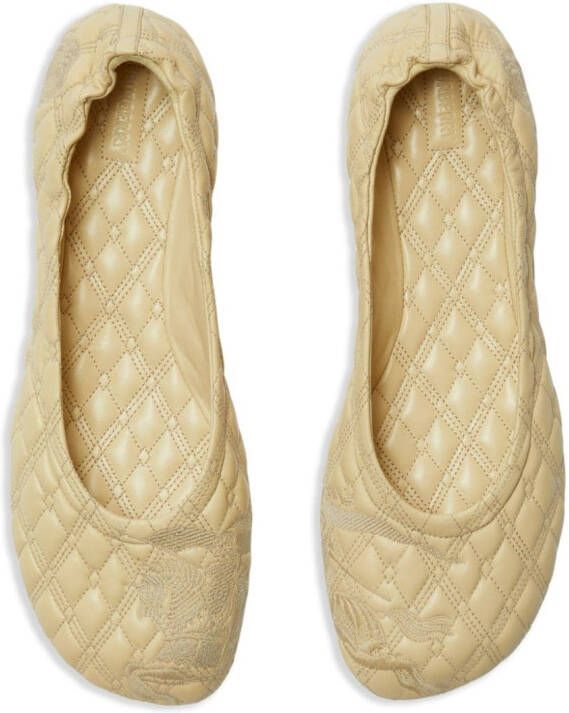 Burberry quilted leather ballerina shoes Neutrals