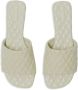 Burberry quilted leather flat sandals White - Thumbnail 4