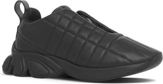 Burberry quilted leather low-top sneakers Black