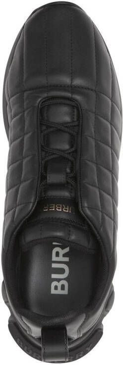 Burberry quilted leather low-top sneakers Black