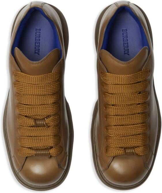 Burberry Ranger leather sneakers Brown