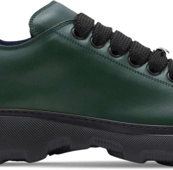 Burberry Ranger leather sneakers Green